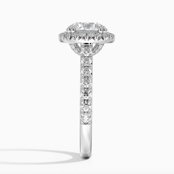 Sienna Diamond Ring Halo Cut 2 ct. CZ Engagement Band Brilliant Synthetic NWT 10 - Picture 4 of 13